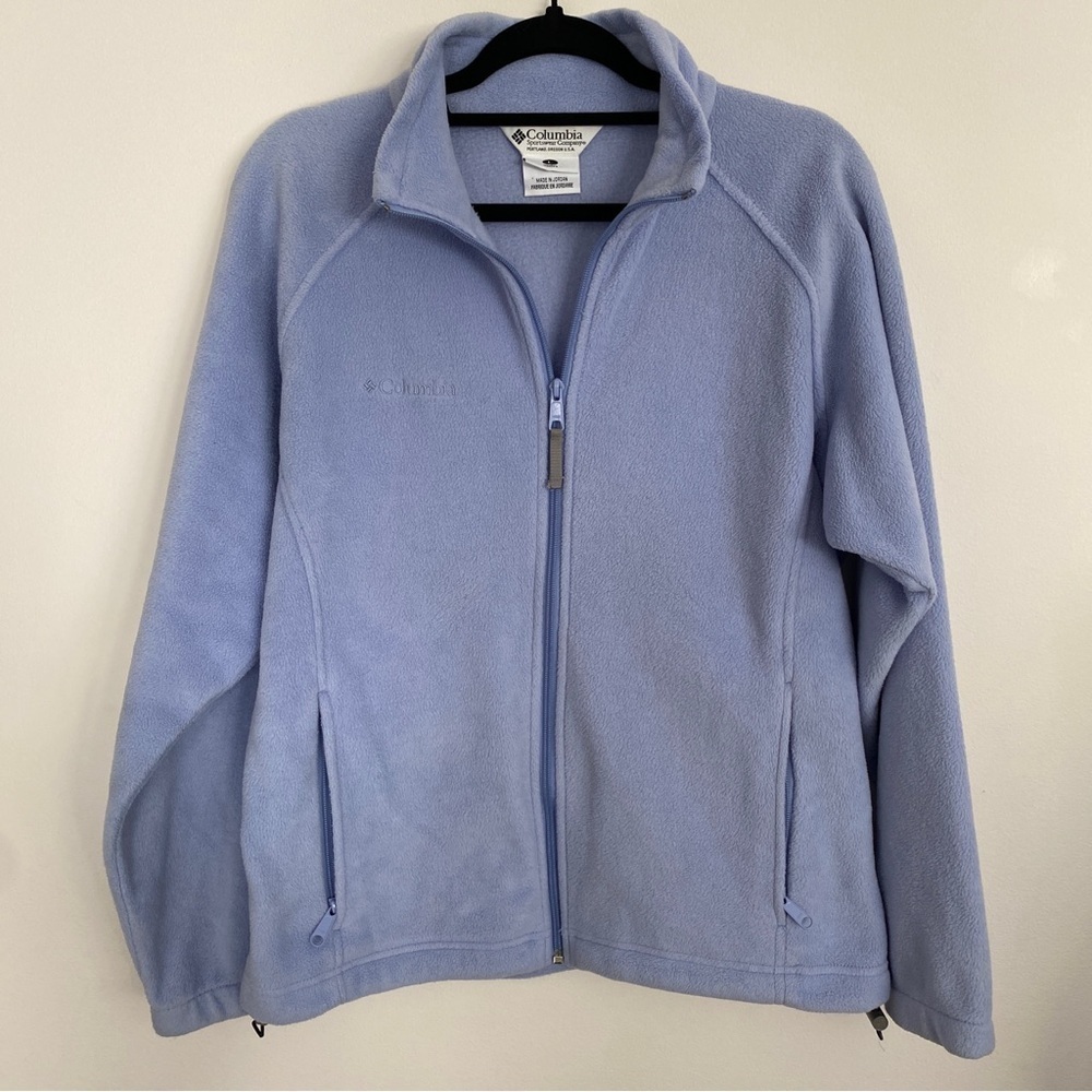 Columbia Periwinkle Blue Fleece Zip-Up - Picture 3 of 8